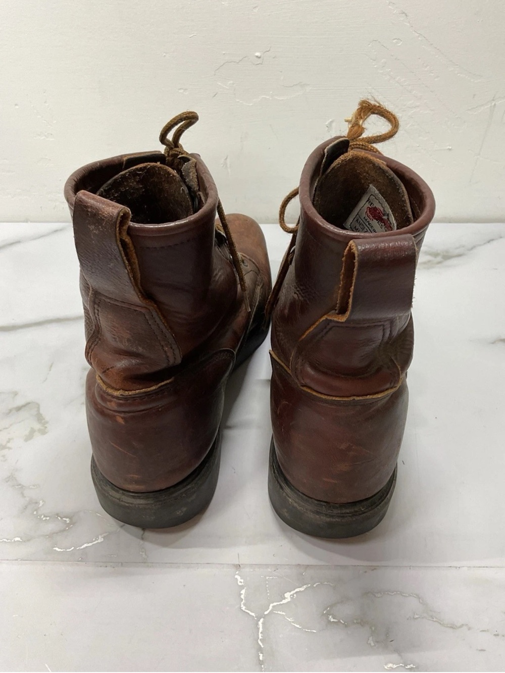 Red Wing ANSI Z41 PT99 M1/75 C/75 Mens Leather Steel Toe Boots Size 10 - Picture 14 of 15